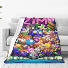 Couverture en peluche Invader Zim 50x60 pouces