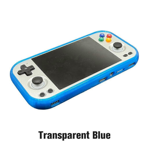 (1 pcs, Transparent Blue) for Ambernick Rg477m Protective Case,Handheld Game Console Protective Case