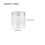 Conjunto de 10 potes de vidro transparentes com tampas de alumínio, 250ml 2
