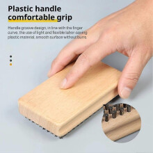 Snowboard brush Wooden Handle Ski Waxing Brush Snowboard Maintenance Tool U