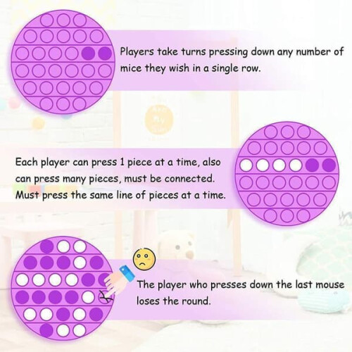 Παιχνίδι Pop it Fidget με αισθητηριακές φούσκες - CE Purple Purple 1