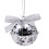 Christmas bell decoration white red 6.3 cm 1