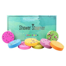 Aromatherapy Shower Tablet Set, Bath Salt Explosive Salt Dried Flower Essential Oil Bath Fizzies