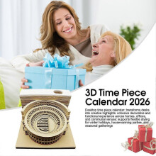 3D Calendar 2026 Colosseum Time Piece Calendar Tear Away Carving Memo Pad for Desktop Decor and Festive Gifts