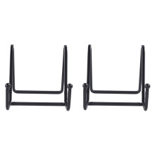 2pcs 3 Inch Plate Stands for Display Metal Frame Holder Stand Picture, Decorative Plate, Book, Photo Easel