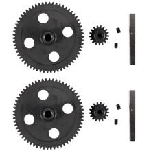 2X Spur Diff Main Gear 62T Reduction Gear 0015 for 12428 12423 1/12