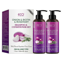 Onion & Rosemary Shampoo & Conditioner Set 200ml x 2pcs - Purple