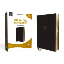RVR60 Biblia del Ministro Letra gigante Leathersoft Negro Palabras de