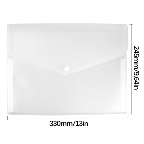 A4 Plastic File Folder Waterproof Expanding with Snap 1