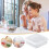 YOLOKE 2-Pack Plastic Cheese Storage Containers with Airtight Lids, Compatible with Refrigerator 7