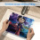 Mouse Pad Coraline με ραμμένη άκρη, πλενόμενο ύφασμα Lycra και αντιολισθητική βάση από 4