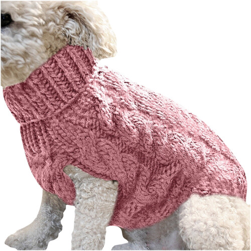 Suéter de inverno para cães, tricotado, sem mangas, ultramacio e quente. 1