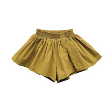Flickor Culottes Shorts Gula 2-3 År