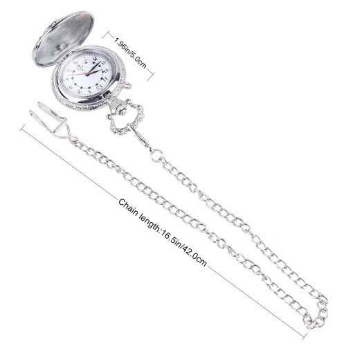 Vintage fickur med lysande lock silver 42x5cm 1