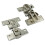 2-Piece 180-Degree Folding Hinge for Cabinet Linkage Doors, Hidden Door Hardware 5