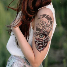 Waterproof Fake Body Art Temporary Stickers for Decoration 6 Sheets