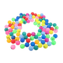 100pcs Colorful Bingo Prize Balls Party Decorations Raffle Games Multi-Color Numbered Balls Bingo Game Accessories Lottery Toys