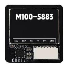 Modulo GPS M100-5883 M10 con Bussola, Antenna In Ceramica, Indicatori LED Integrati, 21x21 mm per Aeroplani RC FPV A Lungo Raggio