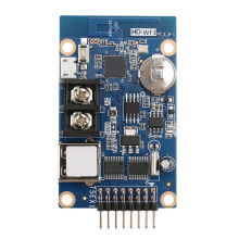 LED Display Screen HD-WF1 Full-Color LED Panel Pixel Display Control Card for USB Port, Main Board Supports Mobile WiFi