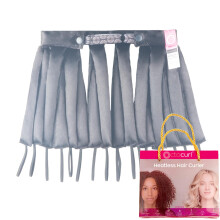 Octocurl Satin Hair Curlers - Heatless Curls Overnight - Headband Curlers for Short Hair (Satin - Black)