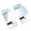 Conector de sofá de metal premium com parafusos. 4