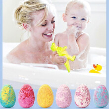 (1set, pink 120g*6pcs) 120g X 6pcs Bath Bomb Set With Dinosaur Toy Essential Oil Fizzy Salt Balls Bubble Bath For