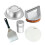 5Pcs Smashed Burger Press Kit,Cooking Burger BBQ Cookware Set,Barbecue Tool Set for Cookout, BBQ, Griddle, Grill 1