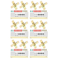 12 Ensembles de Supports de Montage de Luminaire, Support de Montage en Forme de Croix de 4 Pouces, Support de Barre Transversale de Lumière avec Vis
