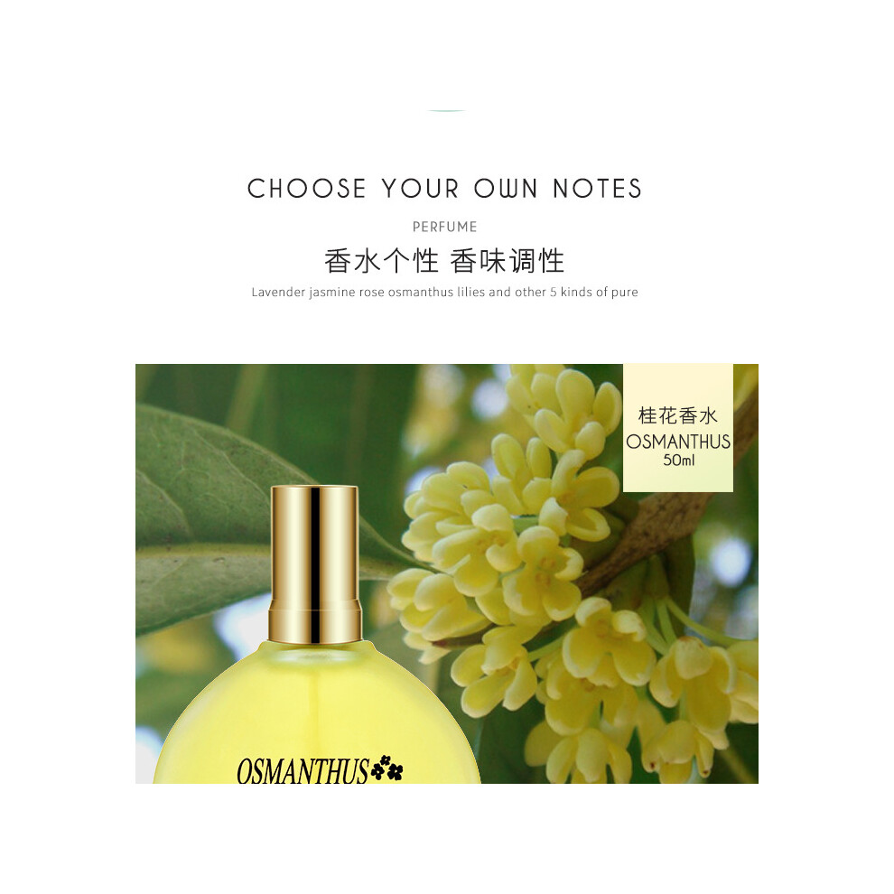 Warmkiss (Osmanthus 50Ml) Women Floral Perfume, Fresh Osmanthus Lily Rose Lavender Scent Daily Light Fragrance