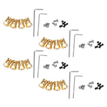 16PCS 5mm to 12mm Brass Combiner Wheel Hub Hex Adapter for WPL B14 B16 B24 B36 C14 C24 MN D90 D91 RC Car Spare Parts