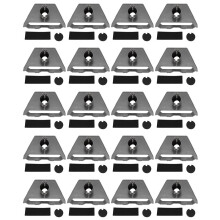 20X pour Adaptateur de Tuyau Starlink Gen 3, Adaptateur de Tube Rond, Support de Montage sur Poteau pour Accessoires de Montage sur Toit sur Plaque