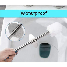 2X Stainless Steel Toilet Brush and Holder - Toilet Bowl Cleaner Brush Set for Bathroom Toilet (Rose Gold)