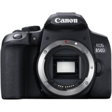 Câmera Reflex Canon EOS 850D - Preto - APS-C - 24,1 Mpx - Flash embutido