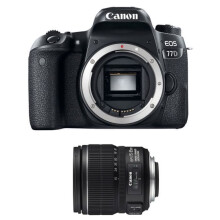 Cámara réflex - CANON - EOS 77D - Objetivo EF‑S 15‑85mm f/3.5‑5.6 IS - Sensor APS‑C - Pantalla táctil orientable