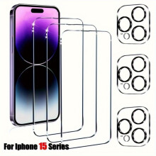 (iPhone 11 Pro) 6in 1 Tempered Glass Protective Film for iPhone 17/17Air/17 Pro/17 Pro MaxIPhone 16 Pro Max Plus 11 Screen Protector HD