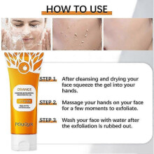 (2pcs) Oranges Exfoliating Gel Scrub Oranges Enzymes Exfoliating Brightening Gel Natural Extract Peeling Face Scrub for Women Men