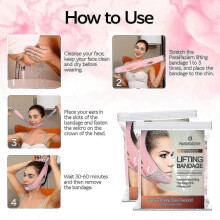 (Purlpe) Reusable V Line Mask Facial Slimming Strap Double Chin Reducer Chin Up