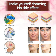 (Pink) Reusable V Line Mask Facial Slimming Strap Double Chin Reducer Chin Up