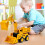 Inertia Engineering Vehicle Simulation Multi-Function Excavator, Bulldozer, Dump Truck, Three-in-One Toy 3