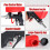 Adjustable Sandblasting Gun Set Portable Gravity Pneumatic Blasting Set Handheld Air Tool 2