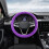 Steering Wheel Cover Polyester Velvet 38cm Elastic 5