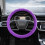 Steering Wheel Cover Polyester Velvet 38cm Elastic 6
