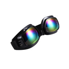 Schutzbrille, schwarzer Rahmen, farbige Gläser, 1 Stück