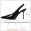 Μαύρες σέξι γόβες με slingback, κομψές, ντυμένες γόβες για γυναίκες, κλειστά δάχτυλα, 2