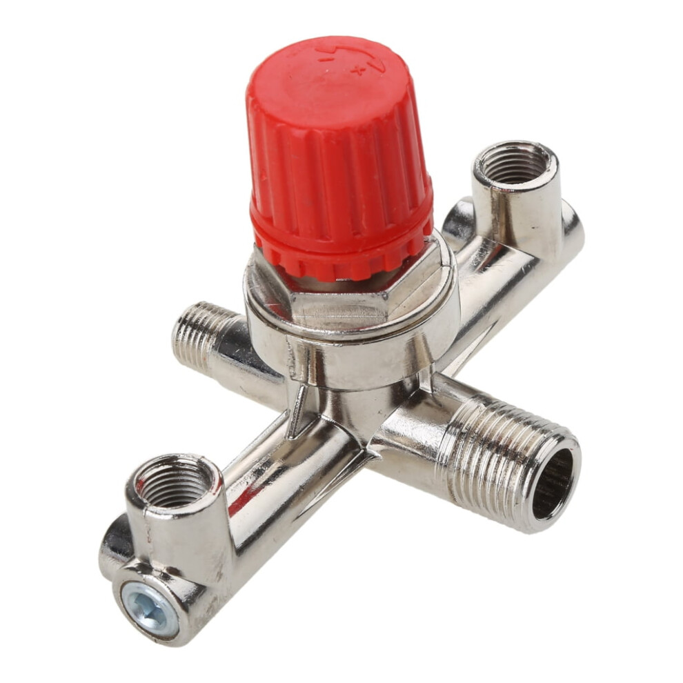 Air Compressor Pressure Regulator Alloy Tube Double Outlet 9152228914322