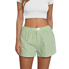 Damshorts med hög midja och vida ben – 1 par