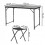 Ensemble camping pliant - SPRINGOS - Valisette pliable - 4 chaises - Réglable 3 positions - Prémonté 6