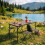 Ensemble camping pliant - SPRINGOS - CS0180 - format valisette - 4 chaises - table réglable 3 hauteurs 4