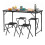 Ensemble camping pliant - SPRINGOS - Valisette pliable - 4 chaises - Réglable 3 positions - Prémonté 2