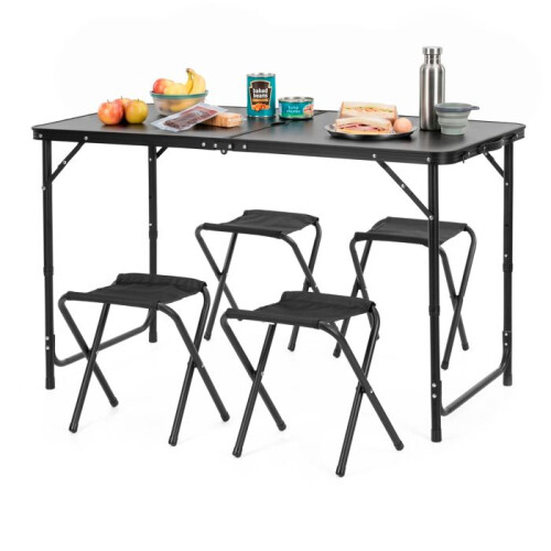Ensemble camping pliant - SPRINGOS - Valisette pliable - 4 chaises - Réglable 3 positions - Prémonté 1